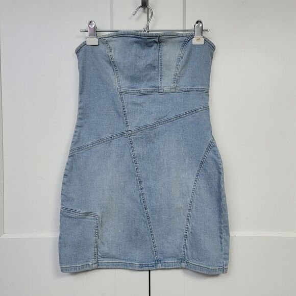 Zara strapless denim dress, small - Picture 7 of 10